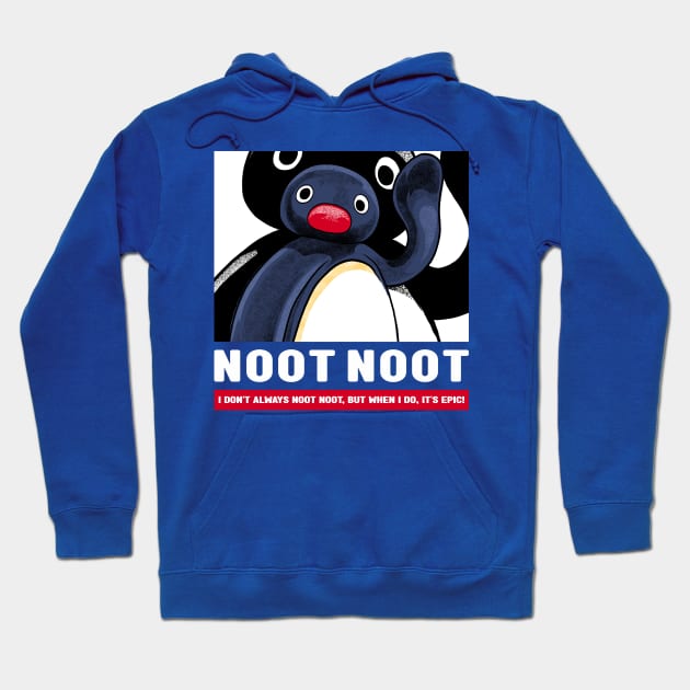 Funny Noot Noot Penguin Hoodie by milatees